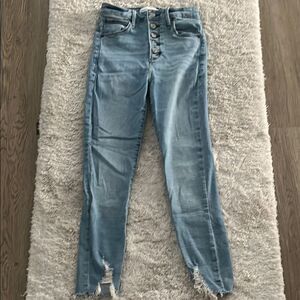 Abercrombie & Fitch High Rise Blue Jeans